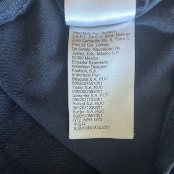 Calvin Klein Jeans Navy/Black Short Sleeve T-Shirt Size L - Picture 9 of 11